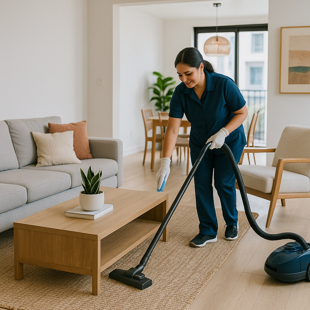 Residential Cleaning in Action